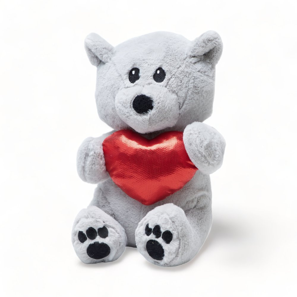 Oso Valentin Gris Peq