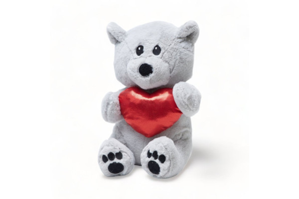 Oso Valentin Gris Peq