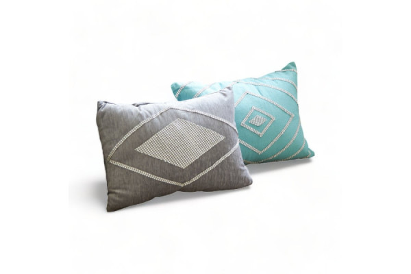 Cojin Hogar Brillos Turquesa