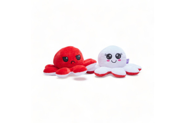 Pulpo Med Brillos Turquesa/Fucsia