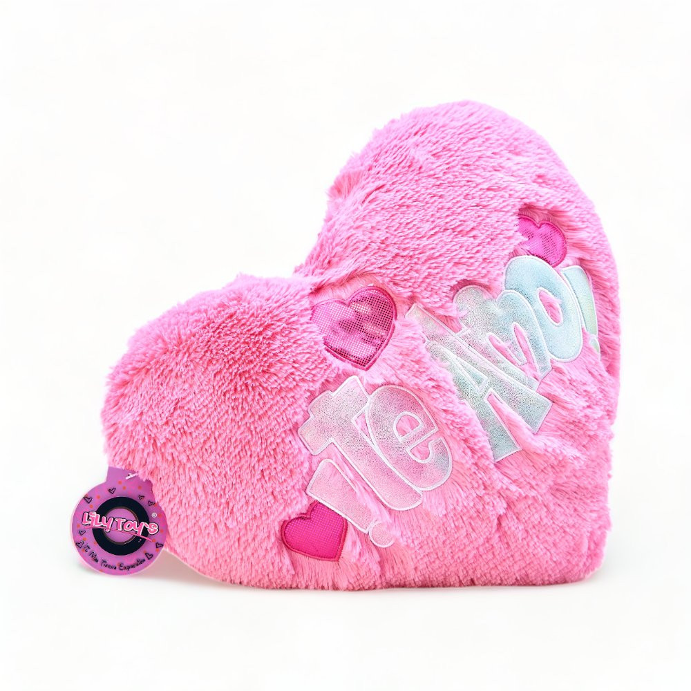 Corazon Felpa Fucsia Gigante