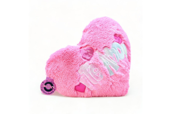 Corazon Felpa Lila Gigante