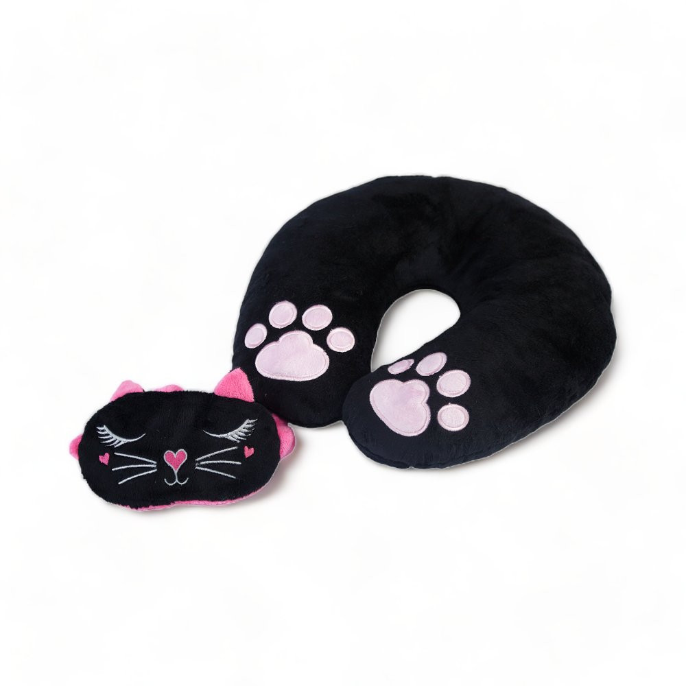 Cuello Antifaz Gato Negro