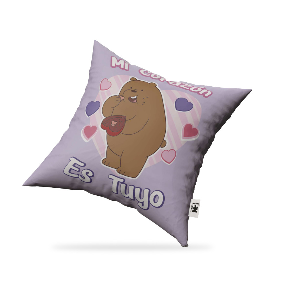 Cojin Escandaloso Pardo Corazon