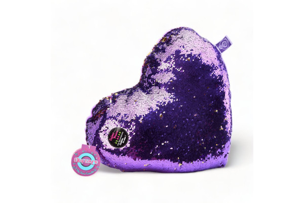 Cojin Lentejuelas Corazon